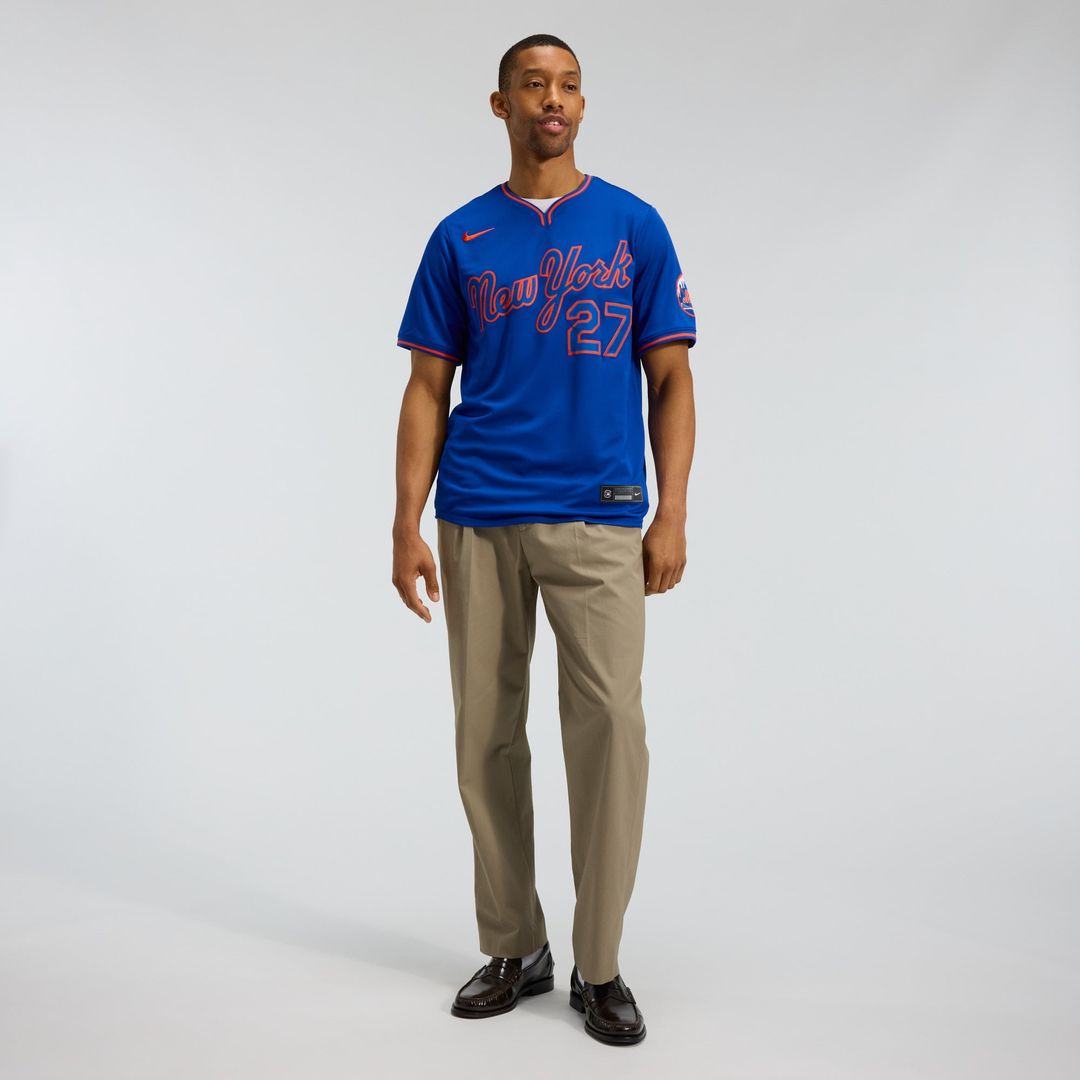New York Mets Mark Vientos Royal Alternate Limited Baseball Jersey | MLB Baseball Jersey