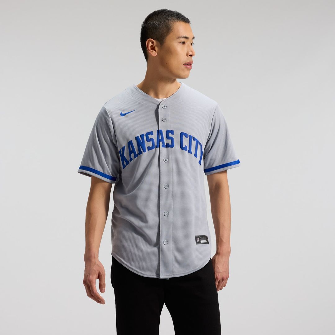 Kansas City Royals Bobby Witt Jr. Gray Road Replica Baseball Jersey | MLB Baseball Jersey