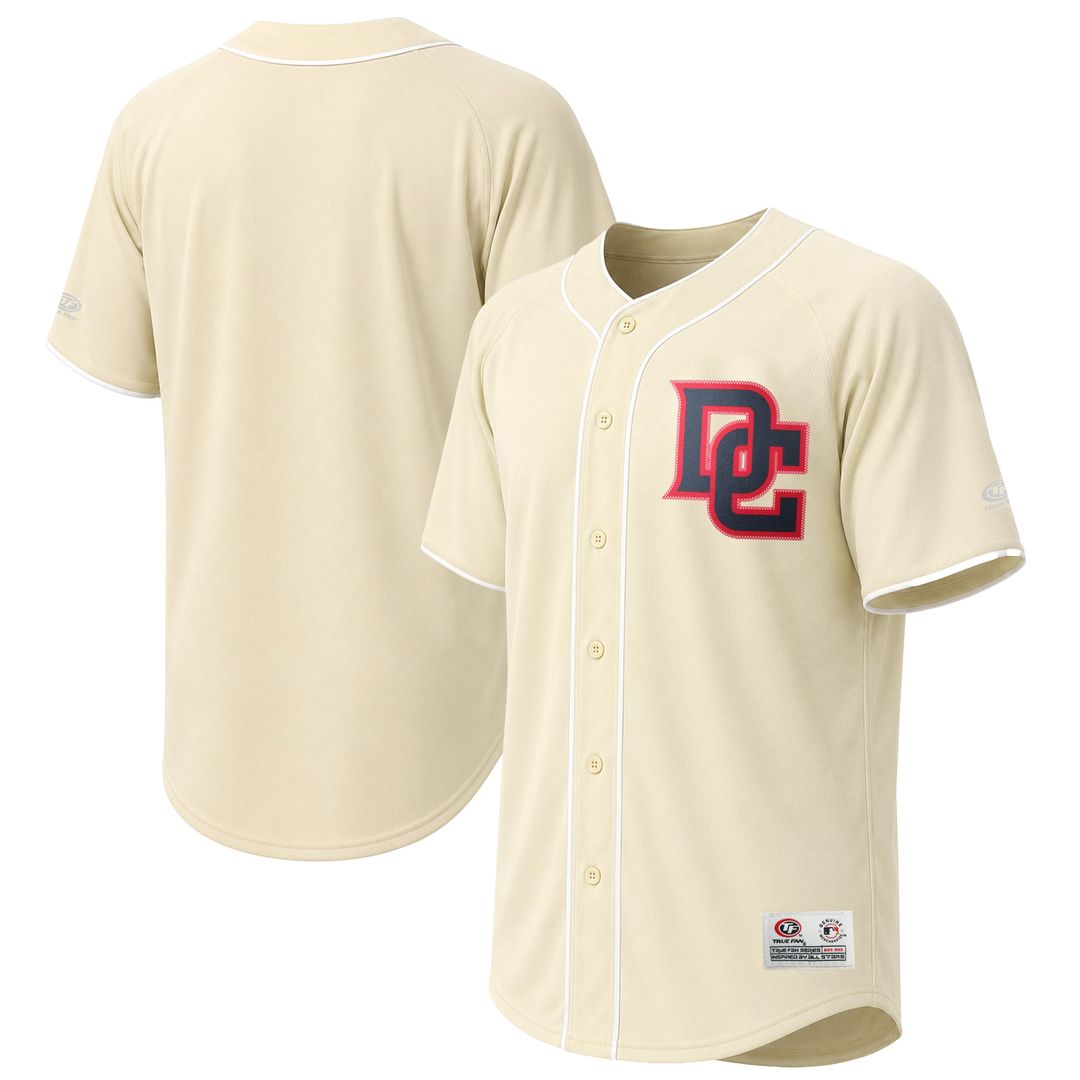 Washington Nationals Stitches Cream Fashion Baseball Jersey