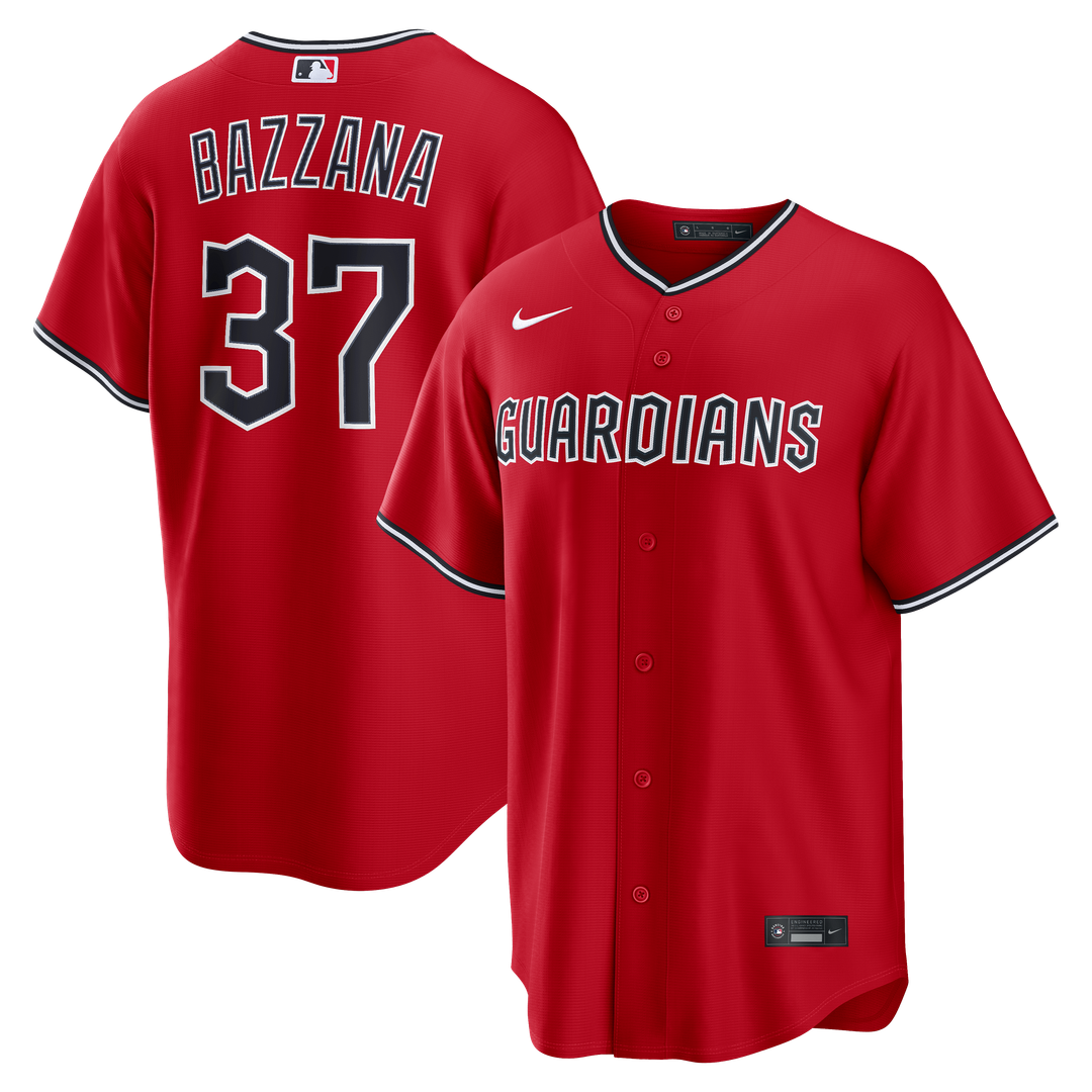 Cleveland Guardians Travis Bazzana Red Alternate Replica Baseball Jersey
