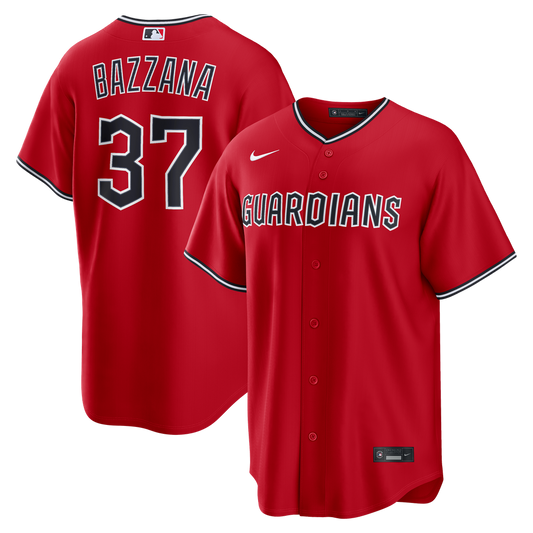 Cleveland Guardians Travis Bazzana Red Alternate Replica Baseball Jersey