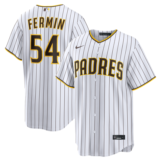 San Diego Padres Freddy Fermin White Home Replica Baseball Jersey