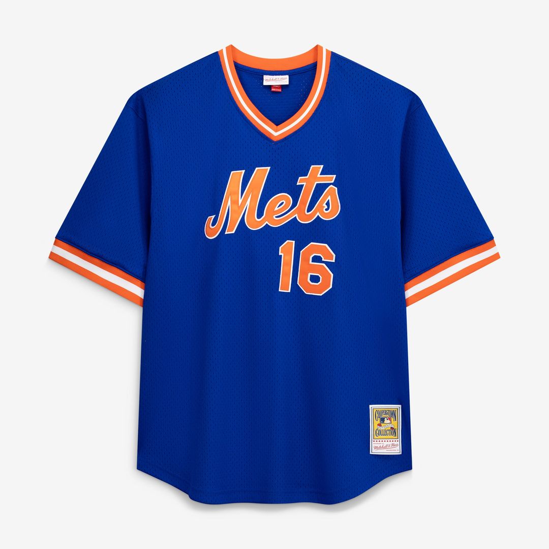 New York Mets Dwight Gooden Profile Royal Big & Tall Cooperstown Collection Mesh Batting Practice Baseball Jersey | MLB Baseball Jersey
