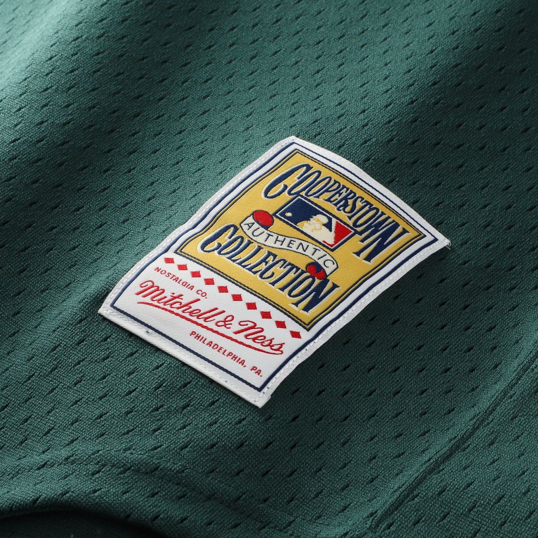 Athletics Rickey Henderson Green Authentic Batting Practice Baseball Jersey | MLB Baseball Jersey