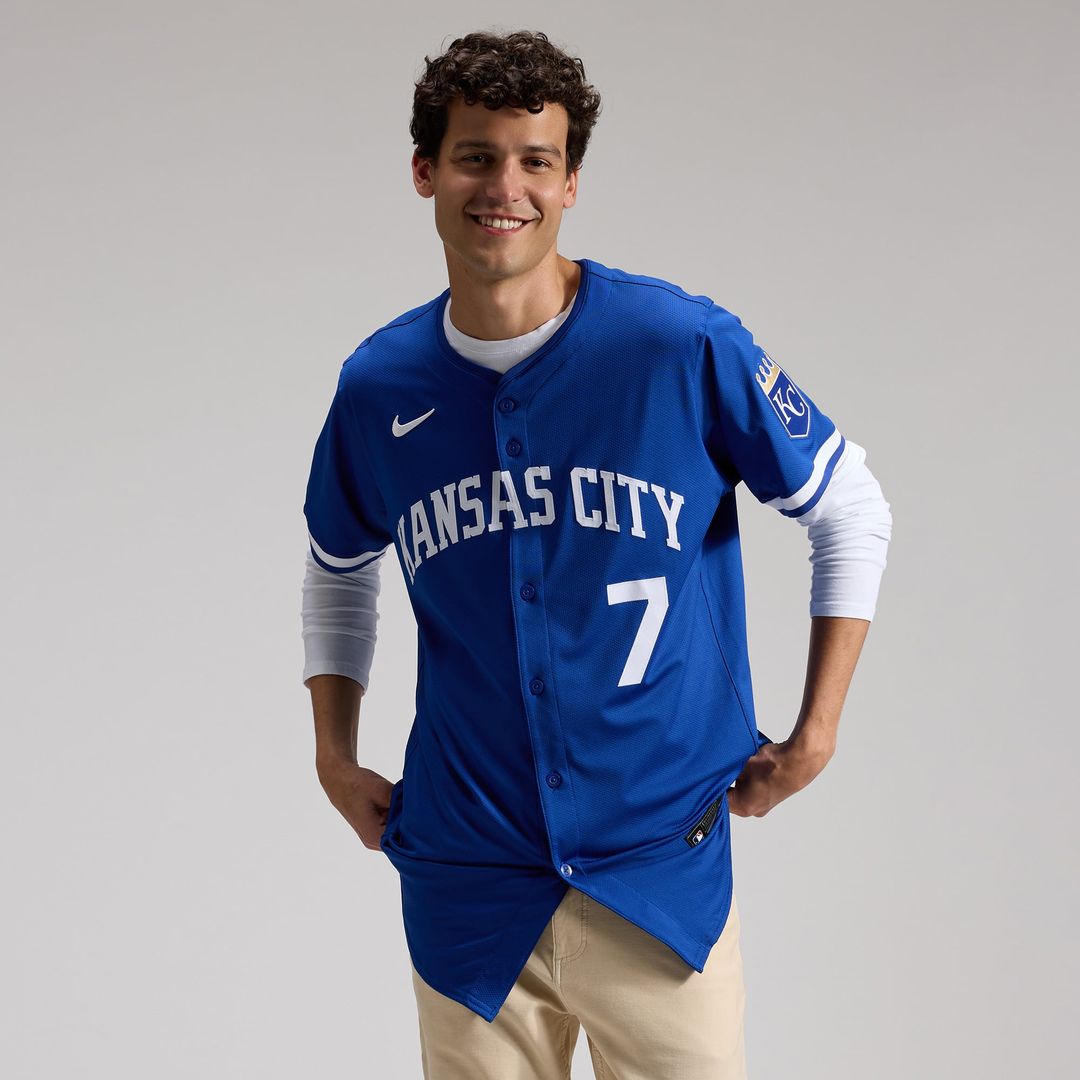 Kansas City Royals Bobby Witt Jr. Royal Alternate 2 Elite Baseball Jersey | MLB Baseball Jersey