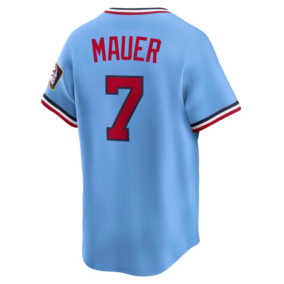 Minnesota Twins Joe Mauer Light Blue Throwback Cooperstown Collection Limited Baseball Jersey | MLB Baseball Jersey