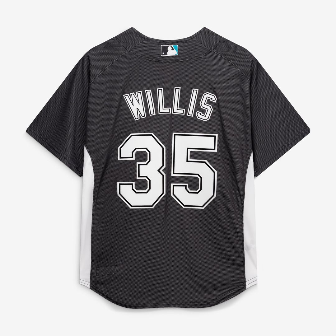 Florida Marlins Dontrelle Willis Black Authentic Batting Practice Baseball Jersey | MLB Baseball Jersey