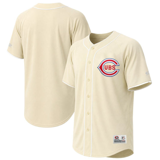 Chicago Cubs Stitches Cream Fashion Baseball Jersey