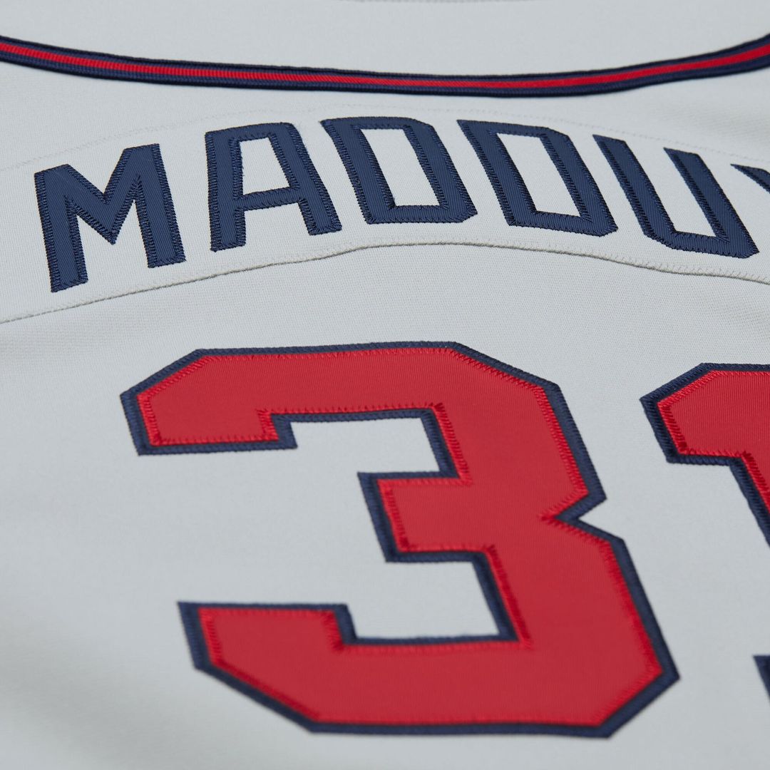 Atlanta Braves Greg Maddux Gray 1995 Throwback Authentic Baseball Jersey | MLB Baseball Jersey