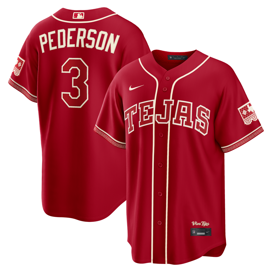 Texas Rangers Joc Pederson Red 2026 City Connect Stadium Baseball Jersey