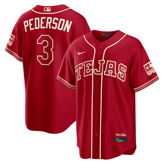 Texas Rangers Joc Pederson Red 2026 City Connect Stadium Baseball Jersey