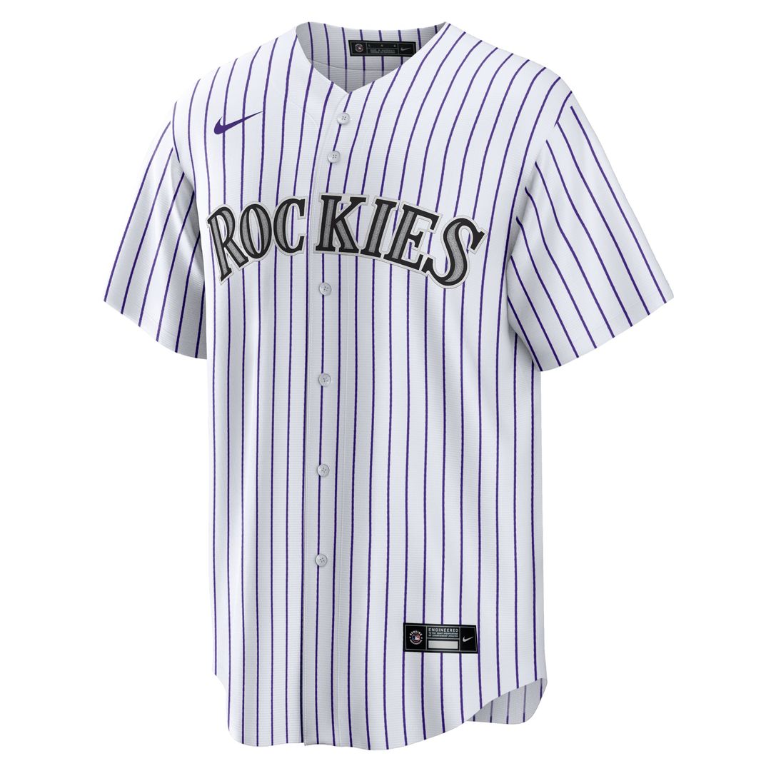 Colorado Rockies Charlie Blackmon White Home Replica Player Name Baseball Jersey | MLB Baseball Jersey
