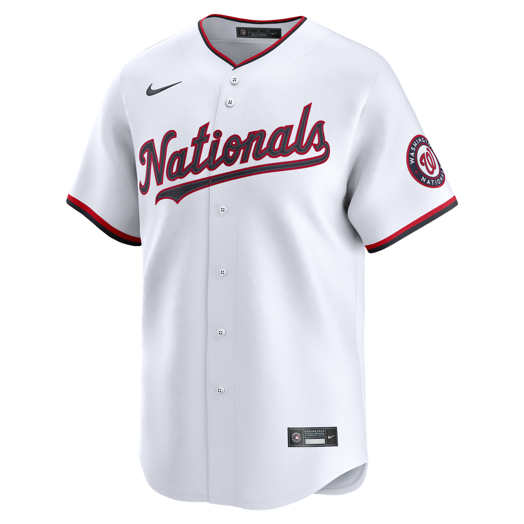 Washington Nationals White Home Limited Baseball Jersey | MLB Baseball Jersey