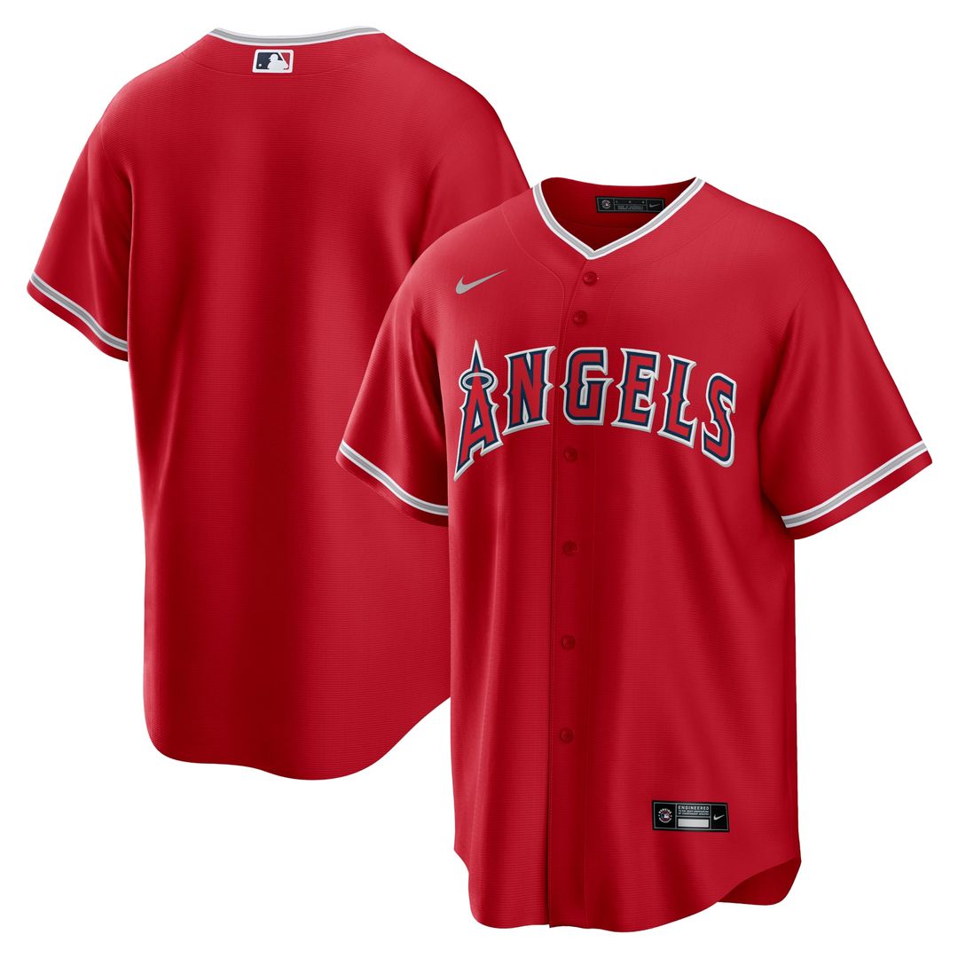 Los Angeles Angels Red Alternate Replica Team Baseball Jersey