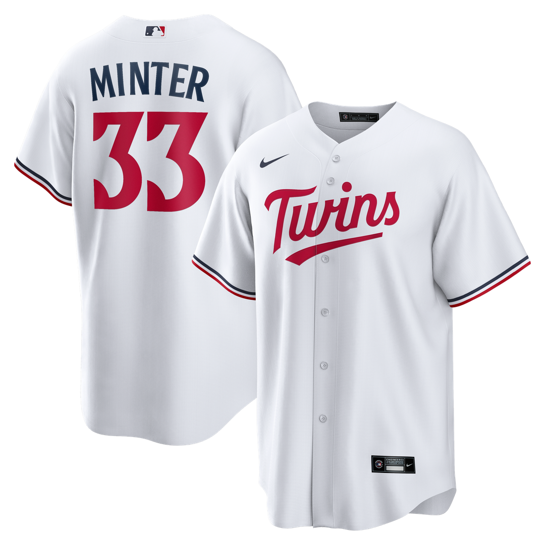 Minnesota Twins A.J. Minter White Home Replica Baseball Jersey