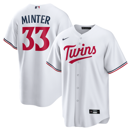 Minnesota Twins A.J. Minter White Home Replica Baseball Jersey