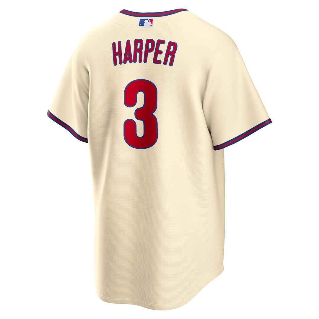 Philadelphia Phillies Bryce Harper Gray Road Replica Baseball Jersey | MLB Baseball Jersey
