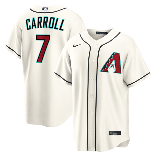 Arizona Diamondbacks Corbin Carroll Cream Home Replica Baseball Jersey