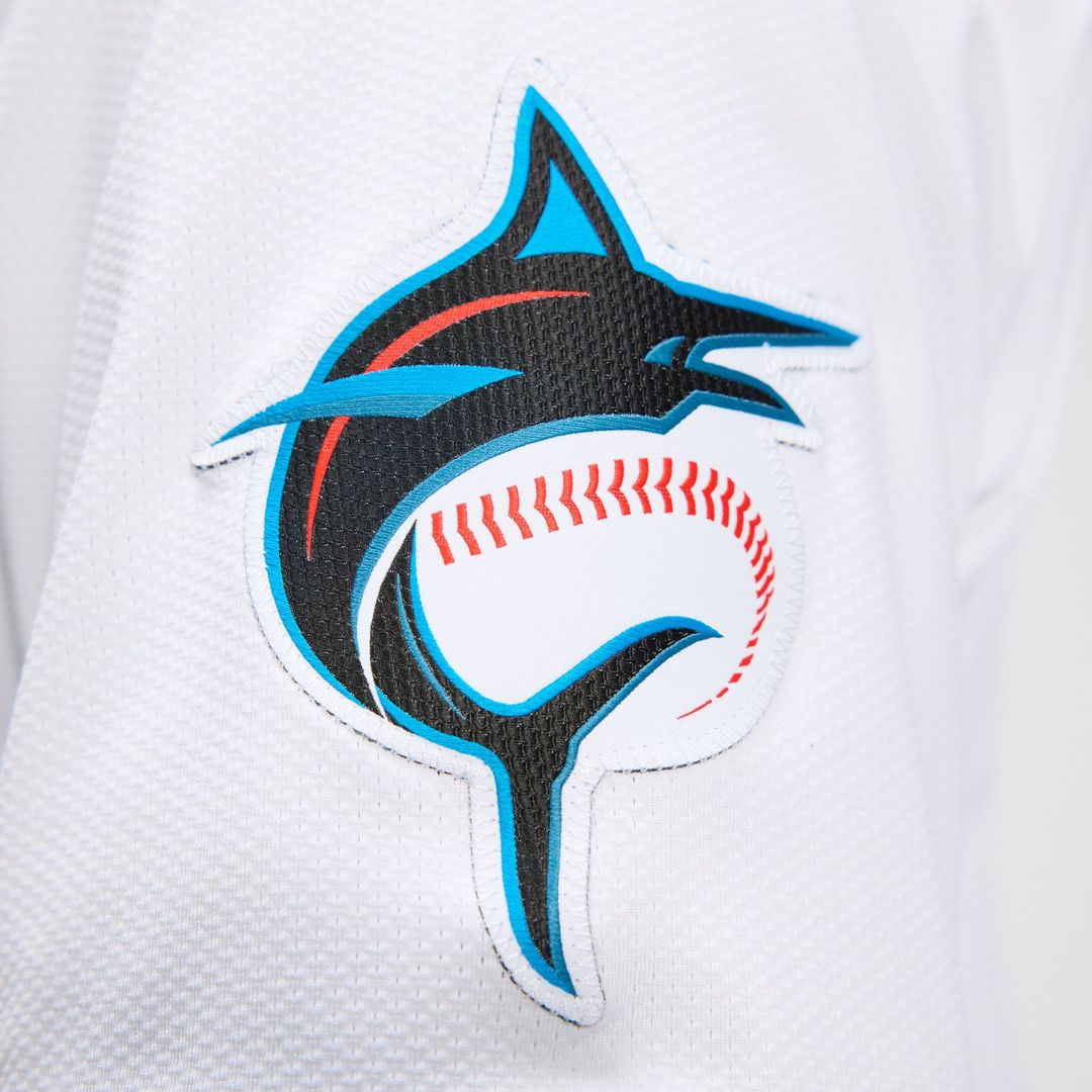 Miami Marlins White Home Elite Baseball Jersey | MLB Baseball Jersey