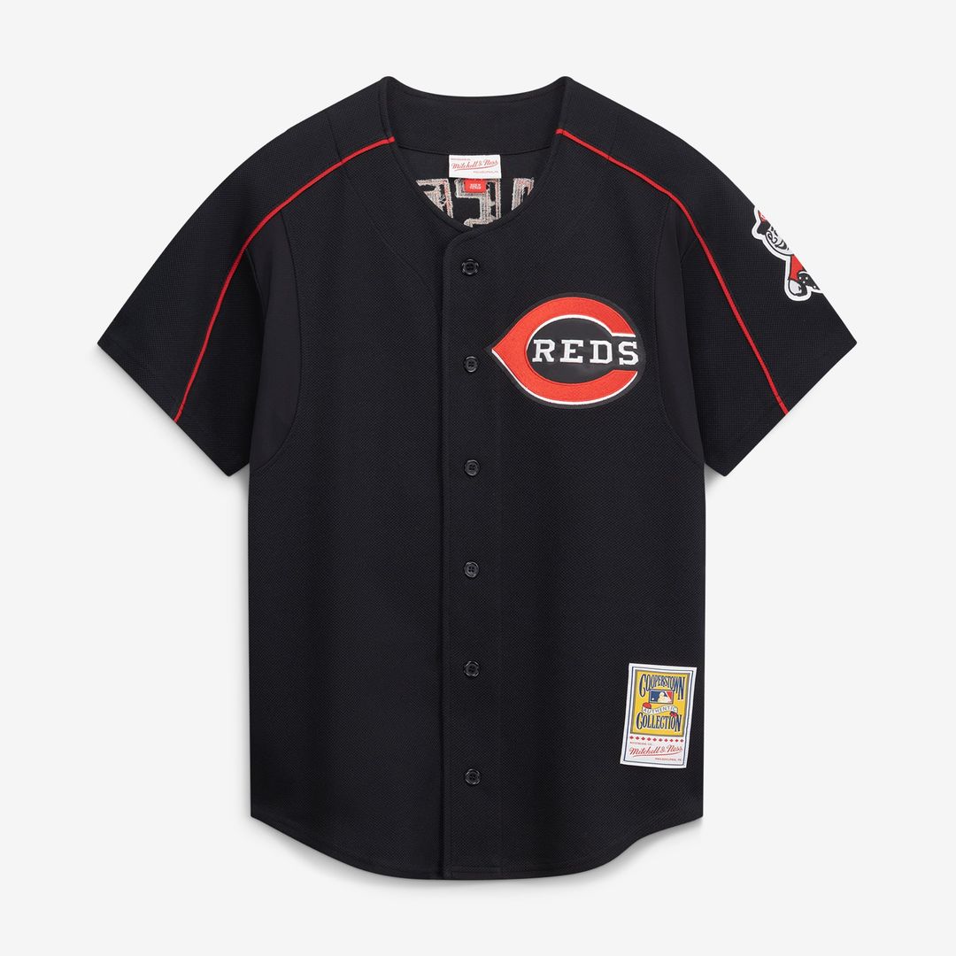 Cincinnati Reds Ken Griffey Jr. Black Cooperstown Collection Authentic Mesh Batting Practice Baseball Jersey | MLB Baseball Jersey