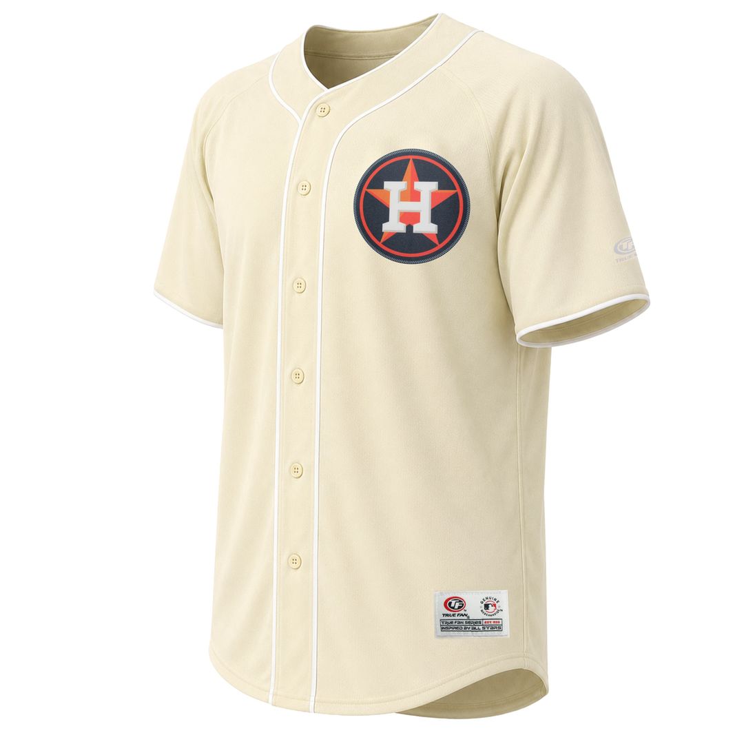 Houston Astros Stitches Cream Fashion Baseball Jersey | MLB Baseball Jersey