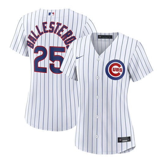 Chicago Cubs Moisés Ballesteros White Home Replica Baseball Jersey - Women's